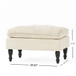 Lofton - Pillow Top Ottoman With Button Tufting - Cream