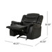 Classic Design Recliner, Upholstery Recliner, Glider Recliner - Black Berry