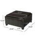 Contemporary Ottoman With Storage And Tray Tops - Brown