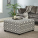 Richmond - Storage Ottoman With Unique Pattern And Ample Storage - Gray