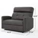 Alma - Contemporary Upholstered Loveseat Recliner - Slate
