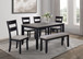 Lester - 6 Piece Dining Set With Bench - Light Gray
