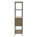 Darley - 3 Shelf Bookcase With Storage Cabinet - Gray