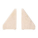 5" Triangle Bookends (Set of 2) - Tan