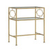 Grifton - Rectangular Glass Accent Table - Antique Gold