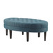 Martin - Surfboard Tufted Ottoman With Button Tufting - Blue