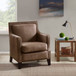 Shasta - Accent Chair With And Nail Buttons - Brown