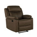 Brenda - Glider Recliner Chair With Manual Recline - Brown