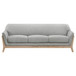 Vaughn - Fabric Upholstered Flared Arm Sofa - Gray