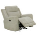 Kennett - Chenille Upholstered Power Recliner Chair - Ivory