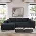 Modular Sectional Sofa, Convertible Couch With Chaise Corduroy