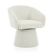 Modern Swivel Accent Chair With Ergonomic Barrel Design