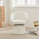 Modern Swivel Accent Chair With Ergonomic Barrel Design
