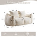 Giant Bean Bag Couch, Ultra Soft Fluffy Loveseat For Living Room