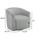 Alexa Barrel Swivel Chair - Grey