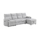 Sleeper Sofa With Storage Chaise - Gray