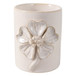 4" Flower Applique Pencil Cup - Ivory