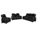 Zuma - Faux Leather Dual Power LED Sofa Set