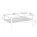 Rectangle Coffee Table With Tempered Glass Top And Legs, Modern Table For Living Room