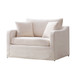 Accent Chair With 2 Bolster Pillows