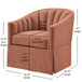 Solitude - Skirted Swivel Accent Chair With Hemp Like