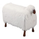 44" x 33" Faux Fur Sheep - White / Brown