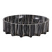 14" Hazley Carved Marble Tray - Dark Gray