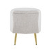 Diamond - Ottoman - Gold Metal Legs