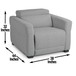 Isla - Dual Power Recliner - Dark Gray