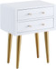 Zane - Side Table - White Lacquer
