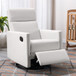 Modern Upholstered Rocker Nursery Chair Plush Seating Glider Swivel Recliner Chair
