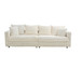 Modern Comfy Upholstered 4 Seat Sofa Cloud Couch,Deep Seat With Soft Pillows