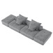 Modern Oversized Diy Combination Modular Sectional Sofa With Pillows