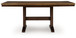 Rylandeen - Rectangular Dining Room Counter Height Extension Table - Light Brown / Dark Brown