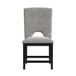 Oregon - Fabric Counter Side Chair (Set of 2) - Gray / Black