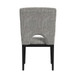 Oregon - Fabric Dining Side Chair (Set of 2) - Gray / Black
