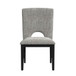 Oregon - Fabric Dining Side Chair (Set of 2) - Gray / Black