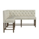 Peyton - Sectional Sofa Counter Set - Pearl Silver