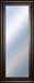 18x42 Decorative Framed Wall Mirror By Classy Art Promotional Mirror Frame #35 - Dark Brown