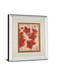 Asian Orchid I By Hollack - Mirror Framed Print Wall Art - Red