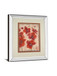 Asian Orchid I By Hollack - Mirror Framed Print Wall Art - Red