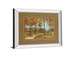 Autumn Path By Carmen Dolce - Mirror Framed Print Wall Art - Light Brown