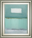 Azure 1 By Caroline - Framed Print Wall Art - Light Blue