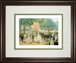 Balloon Seller By Alan Maley - Framed Print Wall Art - Pink