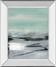 Beach Il By Heather Mcalpine - Mirror Framed Print Wall Art - Light Blue