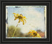 Blackeyed Susan Il By Meghan Mcsweeney - Framed Print Wall Art - Light Blue