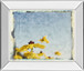 Blackeyed Susan's I By Meghan Mc Sweeney - Mirror Framed Print Wall Art - Light Blue