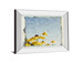 Blackeyed Susan's I By Meghan Mc Sweeney - Mirror Framed Print Wall Art - Light Blue