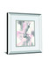 Blushing Grey I By Chris Paschke Mirrored Frame - Pink
