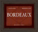 Bordeaux By Paola Viveiros - Framed Print Wall Art - Dark Red
